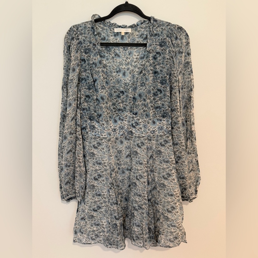 *LIKE NEW* LoveShackFancy Blue Floral Patterned Dress